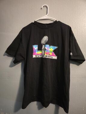 Starter XL Black Super Bowl LI NFL FOOTBALL GRAPHIC T-Shirt NEW